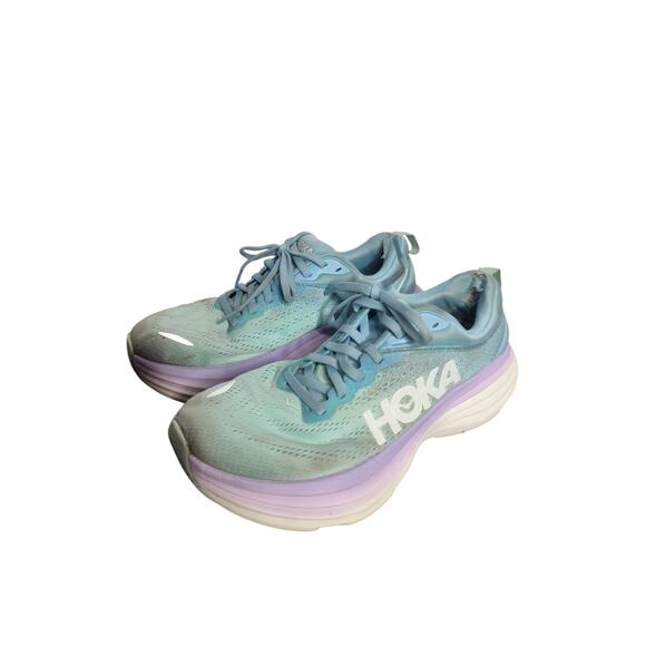 Hoka One One Bondi 8 Cushioned Road Runner Shoes Women Size 7.5D wide - Picture 1 of 11